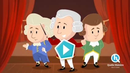 Muziek V.A. Mozart in tekenfilms
